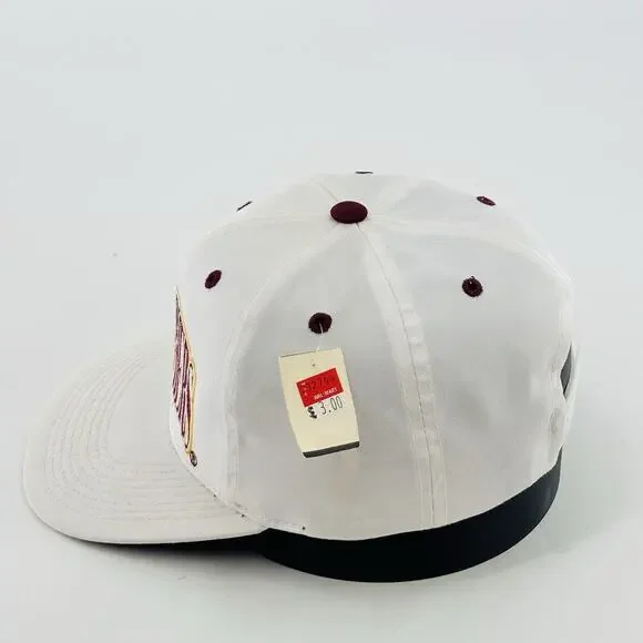 Vintage Minnesota Gophers Hat Cap SnapBack Mn White NCAA College Hockey - Picture 3 of 7